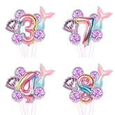 Make a Splash with Mermaid Number Balloons